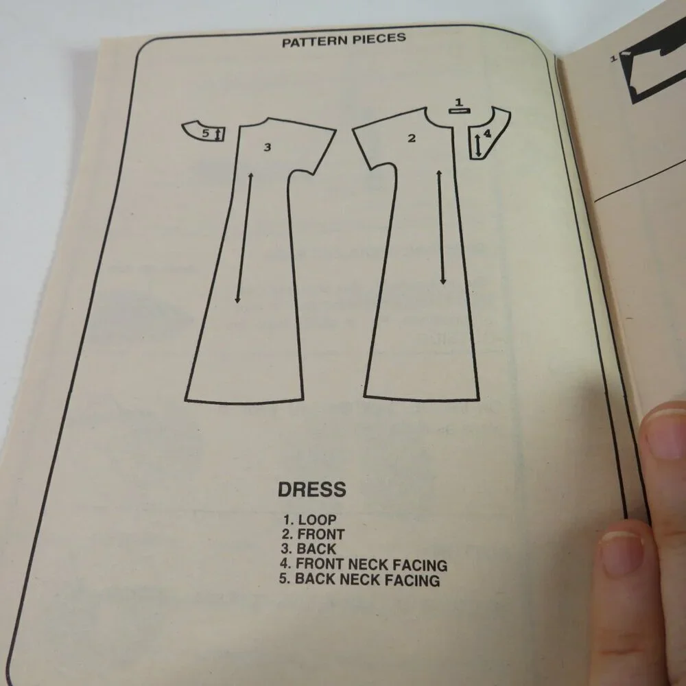 McCall's 9321 sewing pattern UNCUT EASY dress